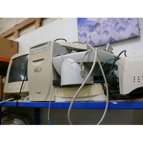 516 - EPSON COLOUR 58 PRINTER, MONITOR, PATRIOT TOWER, KEYBOARD, FLATBED SCANNER, MOUSE AND CABLES