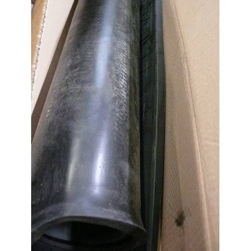 438 - LARGE RUBBER BOOT MAT ROLLED AND BOXED