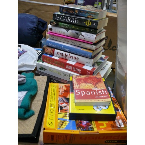 511 - QUANTITY OF BOOKS - HEALING FOODS, OUR FARM, MY LIFE WITH GEORGE PLUS A SPANISH LEARNING INTERACTIVE... 