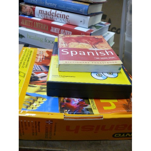 511 - QUANTITY OF BOOKS - HEALING FOODS, OUR FARM, MY LIFE WITH GEORGE PLUS A SPANISH LEARNING INTERACTIVE... 