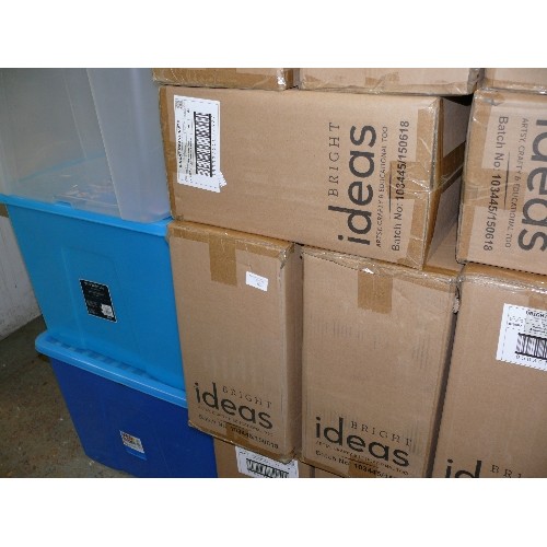 505 - 3 BOXES OF BRIGHT IDEAS CREPE PAPER ASSORTED COLOURS, PACKS OF 12. 50cm X 200cm, 4 x PACKS PER BOX.