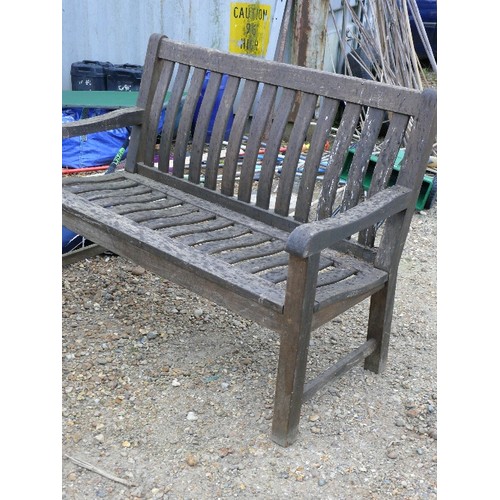 538 - TEAK  GARDEN BENCH