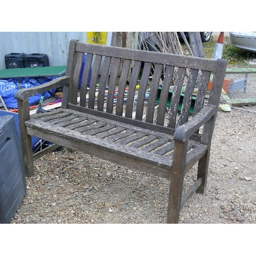 538 - TEAK  GARDEN BENCH