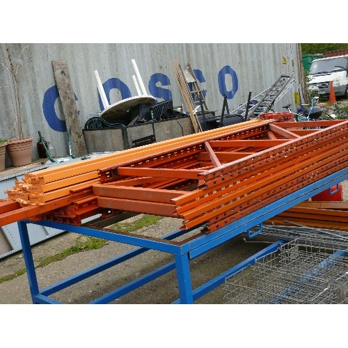 528 - HEAVY DUTY STEEL PALLET RACKING IN ORANGE