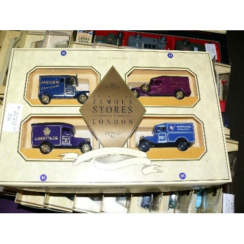 231 - MODELS OF FAMOUS STORES OF LONDON SPECIAL VINTAGE COLLECTION FROM LLEDO BOXED SET