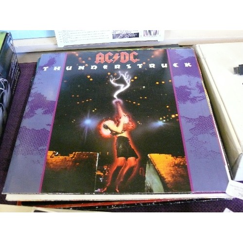 79 - A SELECTION OF LP RECORDS TO INCLUDE AC/DC, DEF LEPPARD, STATUS QUO, BILLY IDOL, BLACK SABBATH, QUEE... 