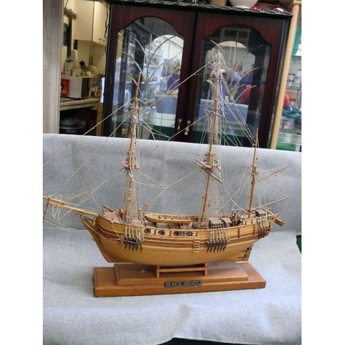 93 - A LARGE DECORATIVE MODEL OF THE H.M.S. BEAGLE