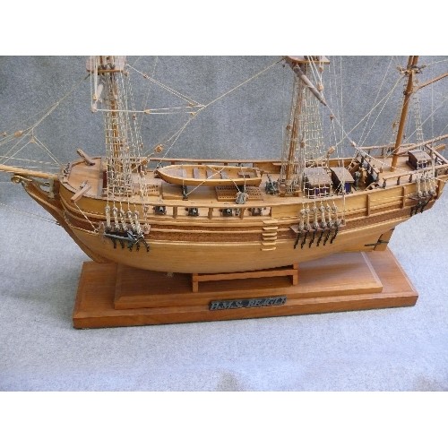 93 - A LARGE DECORATIVE MODEL OF THE H.M.S. BEAGLE