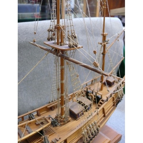 93 - A LARGE DECORATIVE MODEL OF THE H.M.S. BEAGLE