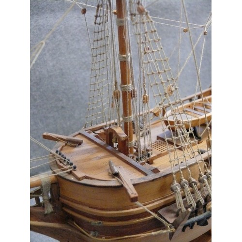 93 - A LARGE DECORATIVE MODEL OF THE H.M.S. BEAGLE