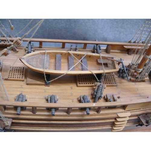 93 - A LARGE DECORATIVE MODEL OF THE H.M.S. BEAGLE