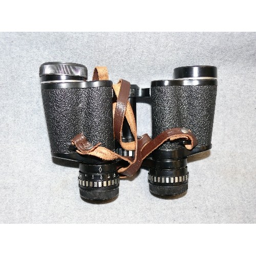 102 - A PAIR OF SKYBOLT SUPER 8 X 30 BINOCULARS IN LEATHER CASE