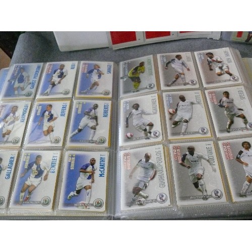 161 - 3 FOOTBALL THEMED FOLDERS OF COLLECTORS CARDS