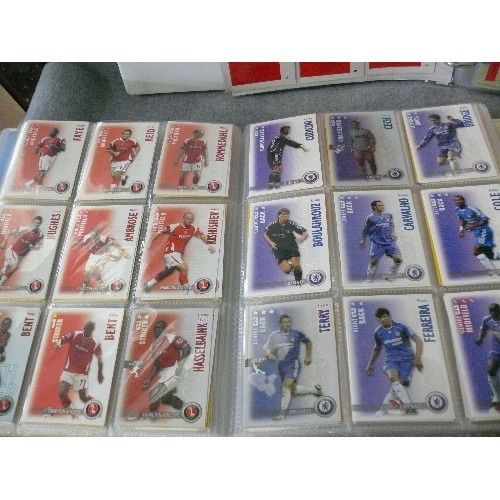 161 - 3 FOOTBALL THEMED FOLDERS OF COLLECTORS CARDS