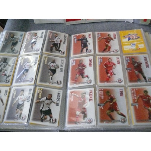 161 - 3 FOOTBALL THEMED FOLDERS OF COLLECTORS CARDS