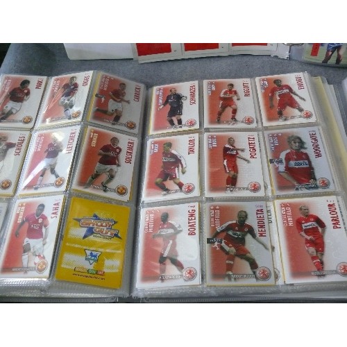 161 - 3 FOOTBALL THEMED FOLDERS OF COLLECTORS CARDS