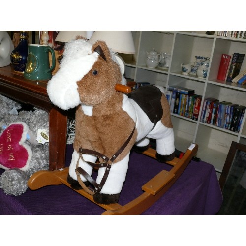 192 - A LOVELY CHILD'S ROCKING HORSE BY MULHLLAND & BAILIE