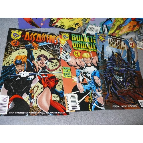 217 - 7 AMALGAM COMICS ALL VOL. 1 NO. 1 FROM 1996 FOR VARIOUS CHARACTERS TO INCLUDE BRUCE WAYNE, SPEED DEM... 