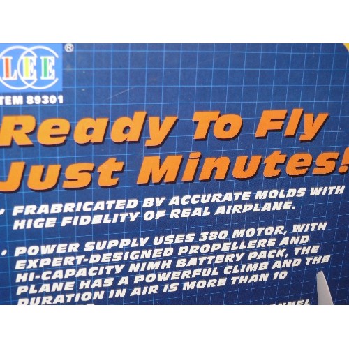 135 - A J-3 GRASSHOPPER 1:10 SCALE R/C AIRPLANE IN ORIGINAL BOX