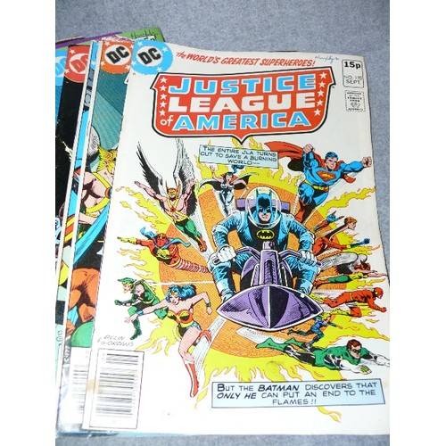 225 - 24 DC JUSTICE LEAGUE OF AMERICA COMICS, VARIOUS ISSUES FROM NO. 166, MAY 1979 TO NO. 195 OCTOBER 198... 