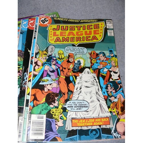 225 - 24 DC JUSTICE LEAGUE OF AMERICA COMICS, VARIOUS ISSUES FROM NO. 166, MAY 1979 TO NO. 195 OCTOBER 198... 