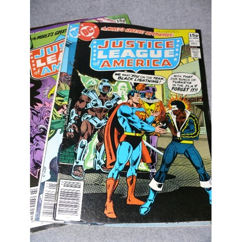 225 - 24 DC JUSTICE LEAGUE OF AMERICA COMICS, VARIOUS ISSUES FROM NO. 166, MAY 1979 TO NO. 195 OCTOBER 198... 