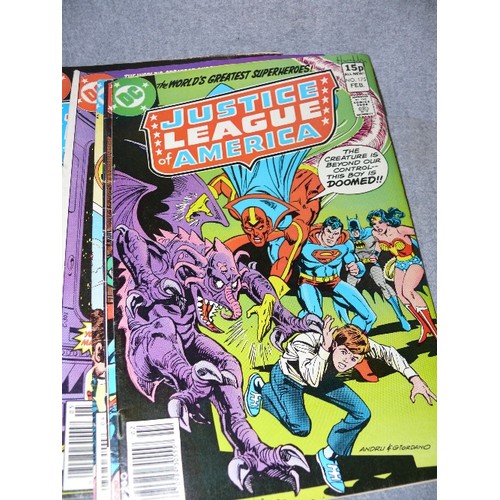 225 - 24 DC JUSTICE LEAGUE OF AMERICA COMICS, VARIOUS ISSUES FROM NO. 166, MAY 1979 TO NO. 195 OCTOBER 198... 