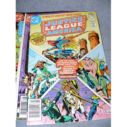 225 - 24 DC JUSTICE LEAGUE OF AMERICA COMICS, VARIOUS ISSUES FROM NO. 166, MAY 1979 TO NO. 195 OCTOBER 198... 