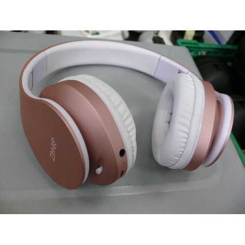 241 - 20 SETS OF FOLDABLE BLUETOOTH HEADPHONES IN PINK OR BLACK, ALL IN ORIGINAL CASES WITH CABLES