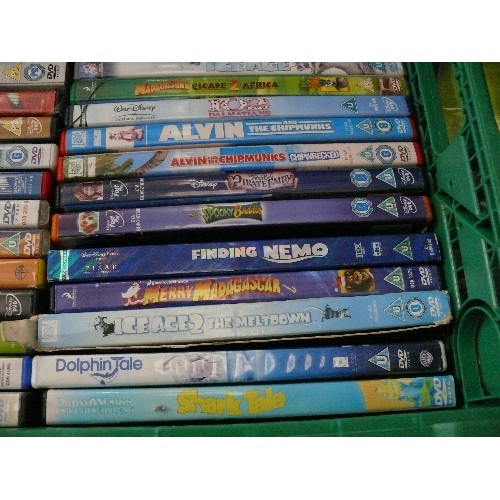 247 - A CRATE OF 60 VARIOUS DVD'S