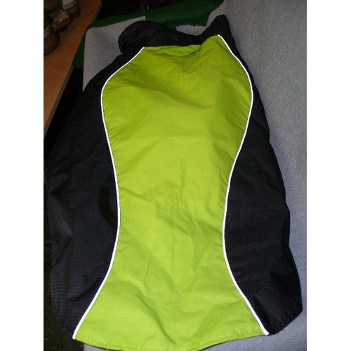 248 - 10 NEW XXL GREEN AND BLACK DOG COATS