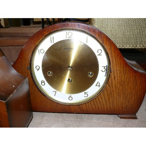 357 - 3 X 1950'S MANTLE CLOCKS WITH WESTMINSTER CHIMES