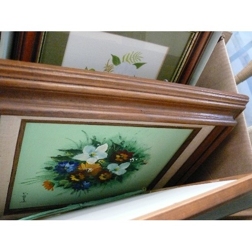 363 - BOX OF MIXED FRAMES AND PRINTS