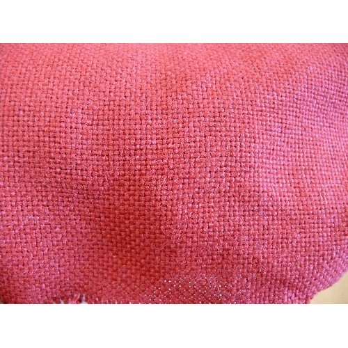 292 - 2 PART ROLLS OF RED WOOL BLEND FABRIC