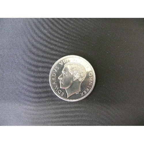 41 - A PROOF PATTERN COIN FOR THE 1937 CROWN OF EDWARD VIII ROCKING HORSE CROWN