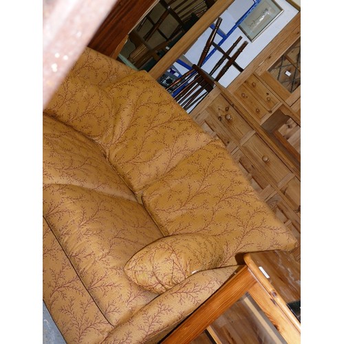 399 - MULTI YORK 2 SEATE SOFA IN MUSTARD