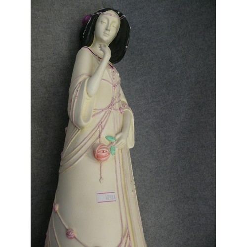 141 - A LOVELY CERAMIC LADY FIGURE BY PAST TIMES