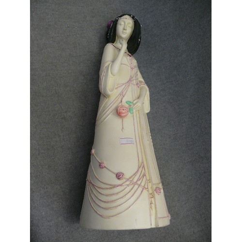 141 - A LOVELY CERAMIC LADY FIGURE BY PAST TIMES