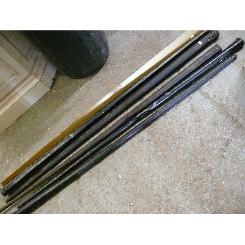 178 - 6 x VINTAGE SNOOKER CUE METAL CASES/HOLDERS