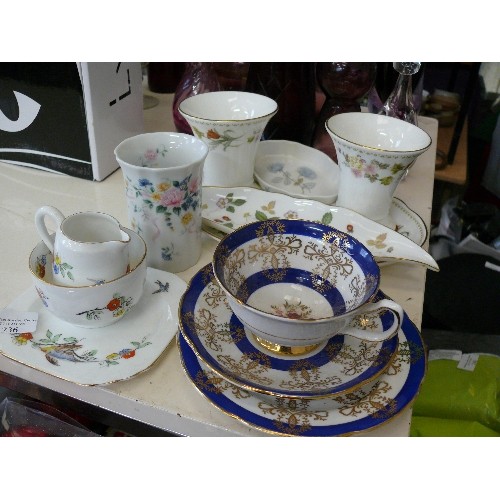 236 - A COLLECTION OF DECORATIVE CHINA TO INCLUDE WEDGWOOD