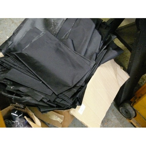 260A - BOX OF BLACK VINYL TYPE MATERIAL