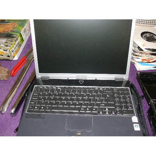 64 - A MEDION LAPTOP MD96350 WITH CASE