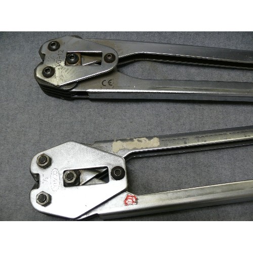 66 - TWO LARGE HANDHELD CRIMPING TOOLS 1/2