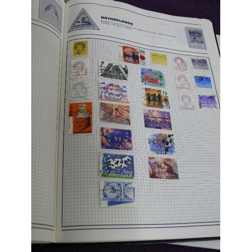 50 - A COLLECTION OF 6 STAMP ALBUMS WITH CONTENTS OF VARIOUS STAMPS