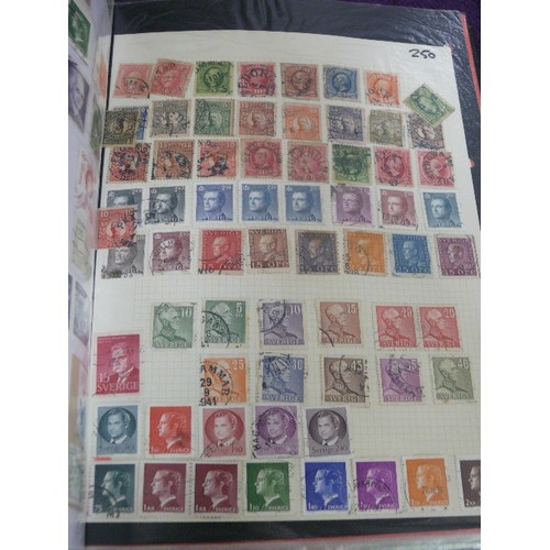 50 - A COLLECTION OF 6 STAMP ALBUMS WITH CONTENTS OF VARIOUS STAMPS