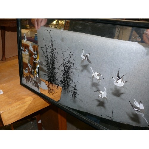 139 - A LARGE VERY NICE MIRROR FEATURING BIRDS FELIX ROSENSTIELS'S WIDOW & SON 1972, SAGGERS & CO LTD '79,... 