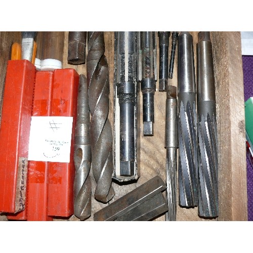 159 - SELECTION OF ADJUSTABLE REAMERS AND DRILL BITS. COMET, DORMER, HUNGER ETC.