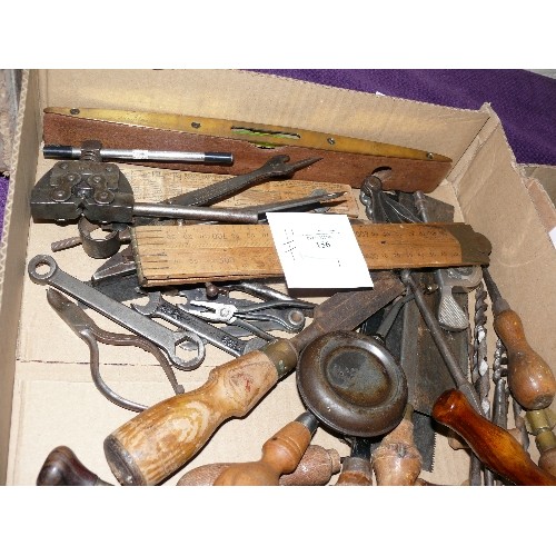 156 - VINTAGE/RETRO TOOLS, INCLUDES GARANTO FEIN SAW SETTER (PRE-1949), MARPLES LEVEL, RENOLD CRIMPER, MOO... 