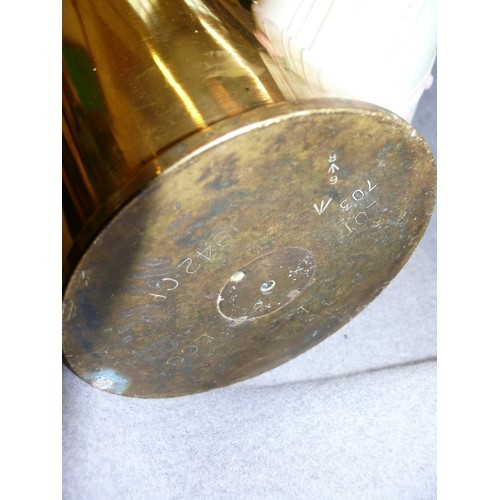 106 - A VERY LARGE 1942 BRASS SHELL CASE