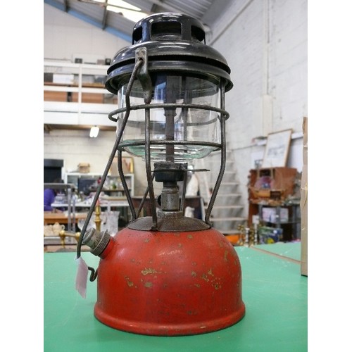 227 - RED BASE/BLACK TOP TILLEY LAMP